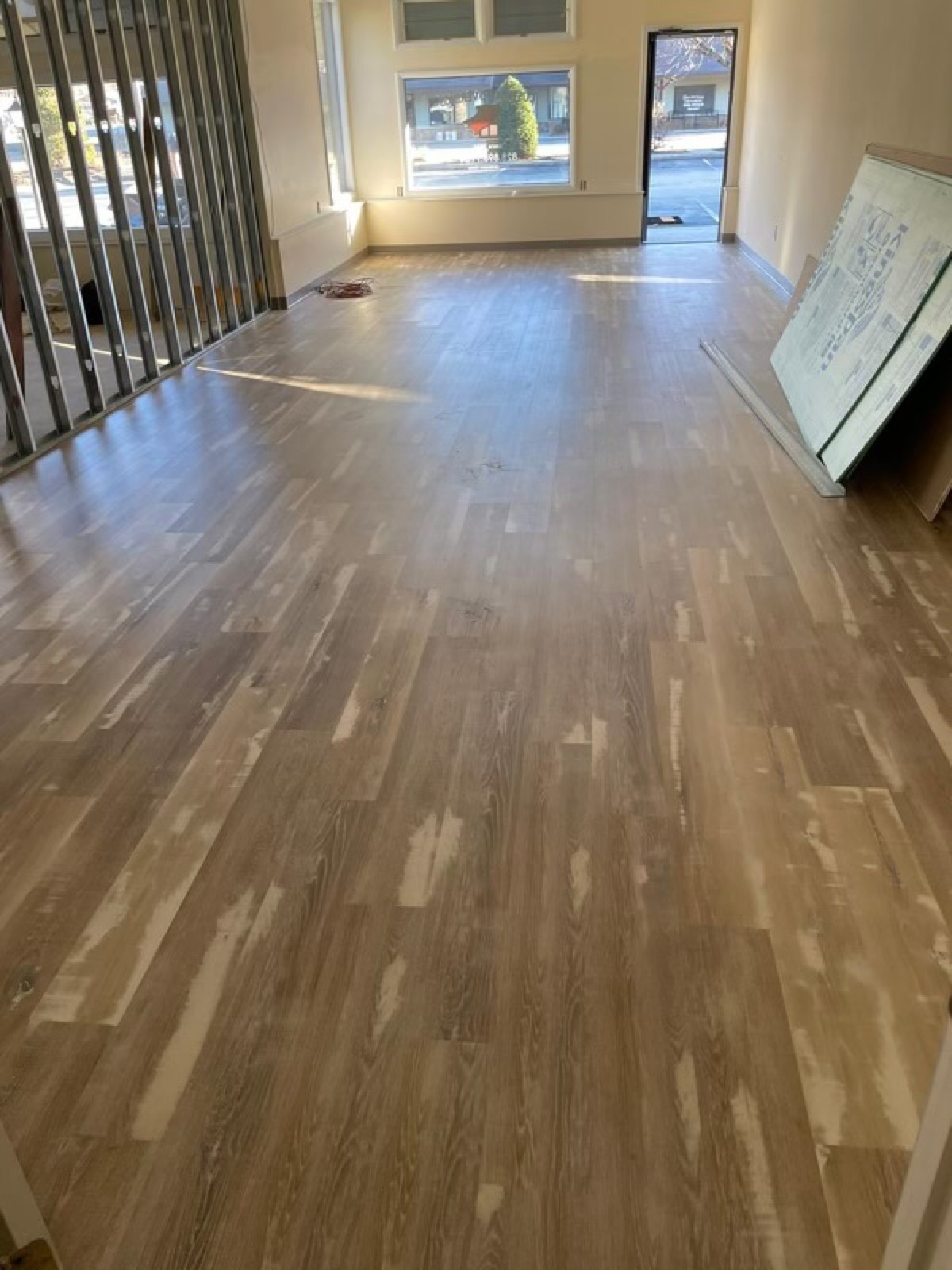 Hurricane Helene flooring recovery for Banner Elk client